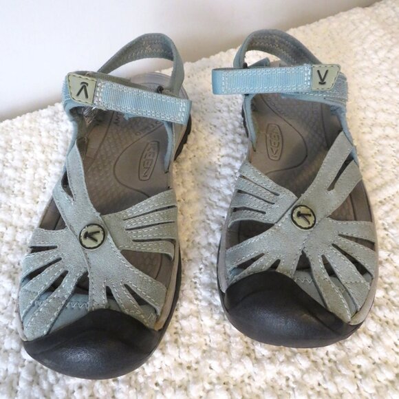 KEEN Woman's Closed Toe Sport Contoured Rose Sandals Green Drizzle Size 6.5 - Picture 1 of 7